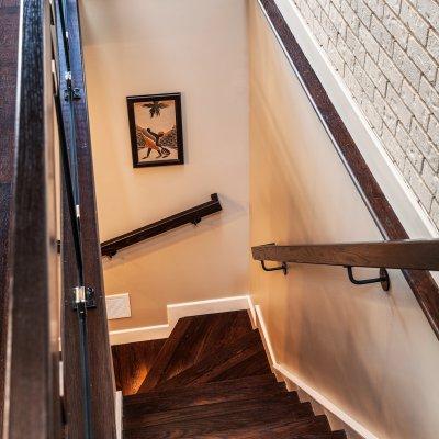 Mt. Adams condo renovation stairs Wilcox Architecture